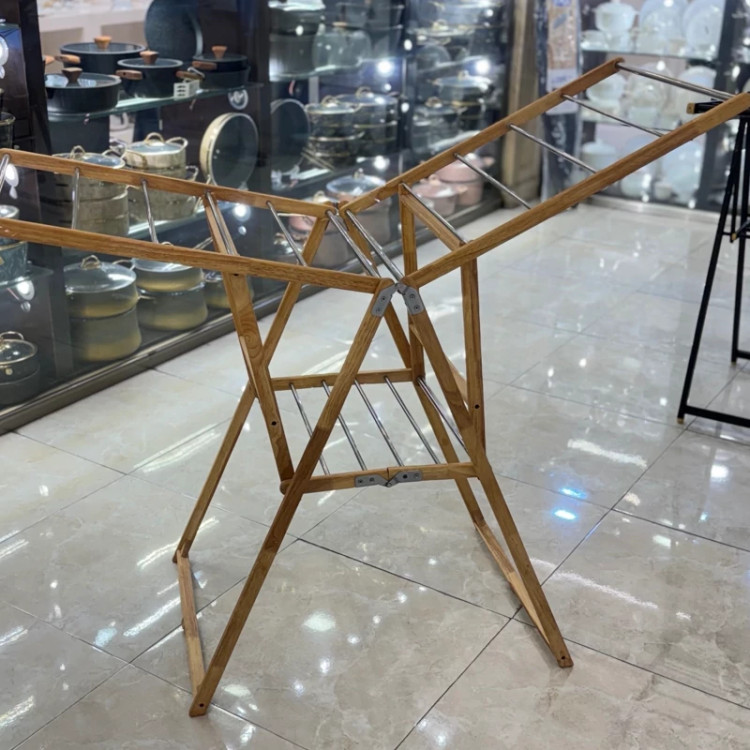 بند رخت چوب استیل ریور