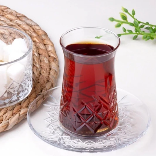 استکان نعلبکی تایملس 6 عدد